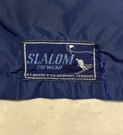 画像2: 60'S SLALOM SKI WEAR フルジップ ナイロンジャケット TALONジップ ネイビー (VINTAGE)