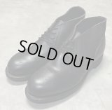 90'S アメリカ軍 US NAVY "ADDISON SHOE CO製" スチールトゥ レザー チャッカブーツ ブラック (DEADSTOCK)