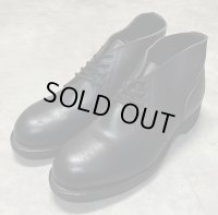 90'S アメリカ軍 US NAVY "ADDISON SHOE CO製" スチールトゥ レザー チャッカブーツ ブラック (DEADSTOCK)