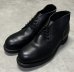 画像1: 90'S アメリカ軍 US NAVY "ADDISON SHOE CO製" スチールトゥ レザー チャッカブーツ ブラック (DEADSTOCK) (1)