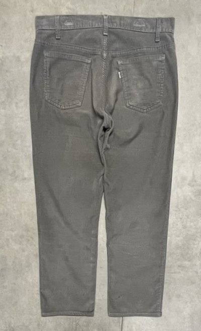 画像3: 80'S LEVIS 519 コーデュロイパンツ グレー W36L31 USA製 (VINTAGE)