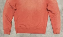 他の写真3: 00'S J.CREW 前Vガゼット付き クルーネック スウェットシャツ フェードオレンジ (VINTAGE)