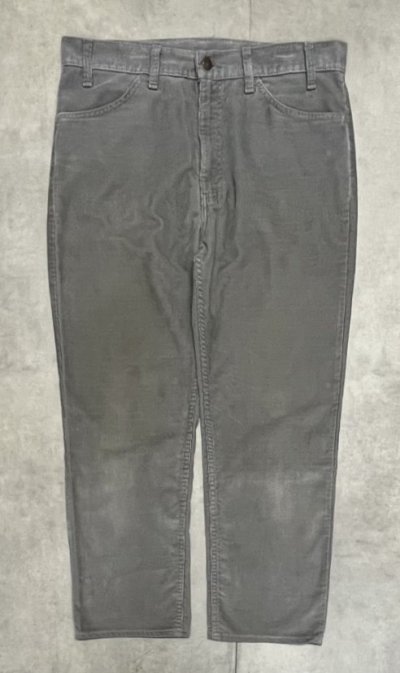 画像1: 80'S LEVIS 519 コーデュロイパンツ グレー W36L31 USA製 (VINTAGE)