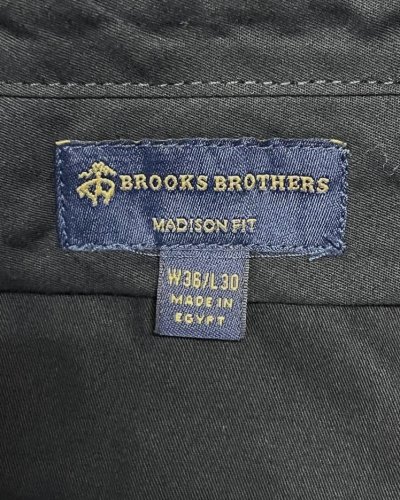 画像2: BROOKS BROTHERS "MADISON" ノータック ウールパンツ ダークネイビー (VINTAGE)