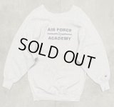 90'S CHAMPION "AIR FORCE ACADEMY" 刺繍タグ リバースウィーブ グレー USA製 (VINTAGE)