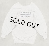 90'S CHAMPION "AIR FORCE ACADEMY" 刺繍タグ リバースウィーブ グレー USA製 (VINTAGE)