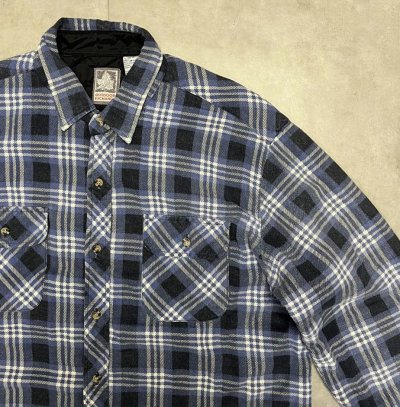 画像3: 90'S OUTDOOR EXCHANGE 裏地キルティング フランネルシャツ チェック柄 (VINTAGE)