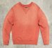 画像1: 00'S J.CREW 前Vガゼット付き クルーネック スウェットシャツ フェードオレンジ (VINTAGE) (1)