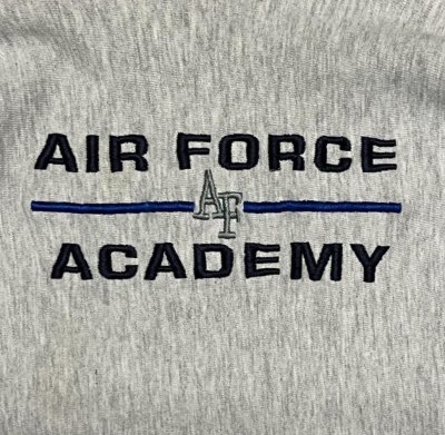 画像3: 90'S CHAMPION "AIR FORCE ACADEMY" 刺繍タグ リバースウィーブ グレー USA製 (VINTAGE)
