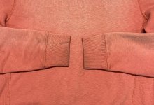 他の写真2: 00'S J.CREW 前Vガゼット付き クルーネック スウェットシャツ フェードオレンジ (VINTAGE)