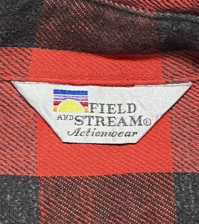 画像2: 80'S FIELD AND STREAM 三角タグ ヘビーフランネル ワークシャツ チェック柄 USA製 (VINTAGE)