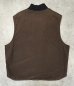 画像4: 00'S CARHARTT 裏地キルティング ダックベスト フェードブラウン (VINTAGE) (4)
