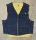 画像1: 80'S CARHARTT 裏地ボア デニムベスト インディゴ USA製 (VINTAGE) (1)