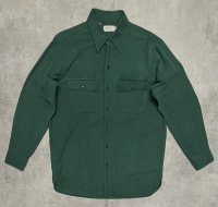 70'S LL Bean 筆記体タグ シャモアクロスシャツ ダークグリーン (VINTAGE)