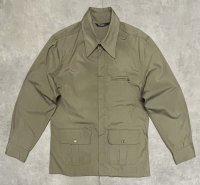 70'S RALPH LAUREN "大文字タグ" ポプリン フルジップジャケット カーキ (VINTAGE)