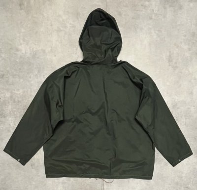 画像5: 50'S WOODS "ROUGH-RIDER" チンスト付き ナイロンアノラック CLIXジップ ダークグリーン カナダ製 (VINTAGE)