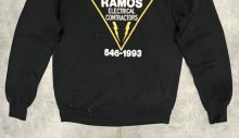 他の写真3: 80'S JERZEES ラグランスリーブ 両面プリント スウェットシャツ ブラック USA製 (VINTAGE)