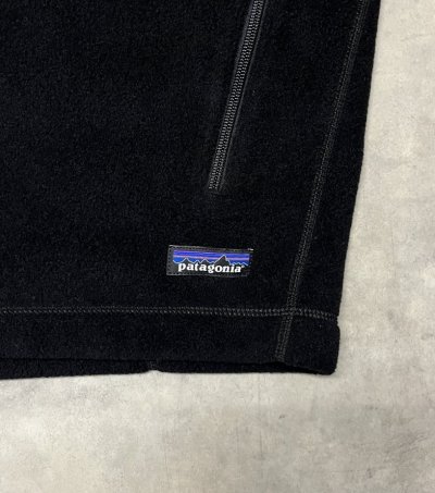画像3: PATAGONIA "SYNCHILLA" 裾ロゴ フルジップ フリースベスト ブラック (MINT CONDITION)