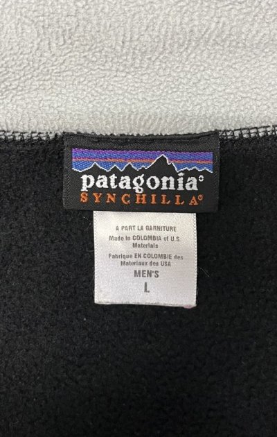 画像2: PATAGONIA "SYNCHILLA" フルジップ フリースベスト ブラック (VINTAGE)