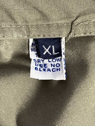 画像3: 70'S RALPH LAUREN "大文字タグ" ポプリン フルジップジャケット カーキ (VINTAGE)