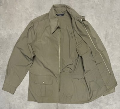 画像4: 70'S RALPH LAUREN "大文字タグ" ポプリン フルジップジャケット カーキ (VINTAGE)