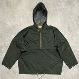 50'S WOODS "ROUGH-RIDER" チンスト付き ナイロンアノラック CLIXジップ ダークグリーン カナダ製 (VINTAGE)