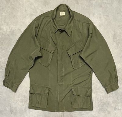 画像1: 60'S アメリカ軍 US ARMY "JUNGLE FATIGUE 3rd" ノンリップ ファティーグジャケット (VINTAGE)