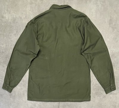 画像4: 60'S アメリカ軍 US ARMY OG107 コットンサテン ユーティリティシャツ (VINTAGE)