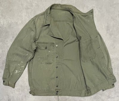 画像4: 40'S アメリカ軍 US ARMY "M-41" 13スターボタン HBTジャケット ミリタリーグリーン (VINTAGE)