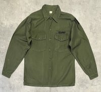 60'S アメリカ軍 US ARMY OG107 コットンサテン ユーティリティシャツ (VINTAGE)
