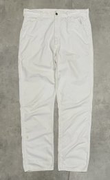 70'S BIG SMITH トップスナップボタン ペインターパンツ SCOVILLジップ ホワイト (VINTAGE)