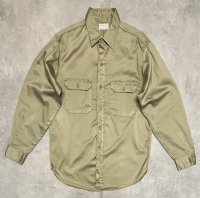 60'S BIG MAC "KLONDIKE JR" コットン100% マチ付き ワークシャツ タン USA製 (VINTAGE)