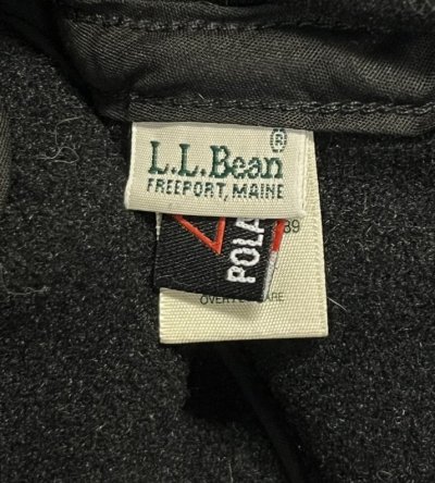 画像8: 90'S LL Bean "POLARTEC" 耳当て付き 2WAY フリースキャップ ブラック USA製 (MINT CONDITION)