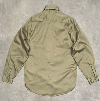 画像4: 60'S BIG MAC "KLONDIKE JR" コットン100% マチ付き ワークシャツ タン USA製 (VINTAGE)