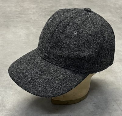 画像1: 90'S J.CREW 旧タグ ウール ベースボールキャップ ダークグレー USA製 (VINTAGE)