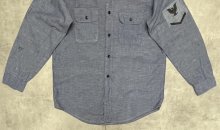 他の写真3: 70'S FIVE BROTHER コットン100% シャンブレーシャツ ブルー USA製 (VINTAGE)