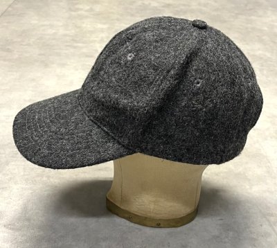 画像3: 90'S J.CREW 旧タグ ウール ベースボールキャップ ダークグレー USA製 (VINTAGE)