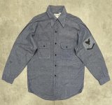 70'S FIVE BROTHER コットン100% シャンブレーシャツ ブルー USA製 (VINTAGE)