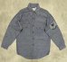 画像1: 70'S FIVE BROTHER コットン100% シャンブレーシャツ ブルー USA製 (VINTAGE) (1)