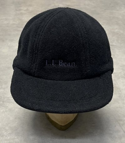 画像2: 90'S LL Bean "POLARTEC" 耳当て付き 2WAY フリースキャップ ブラック USA製 (MINT CONDITION)