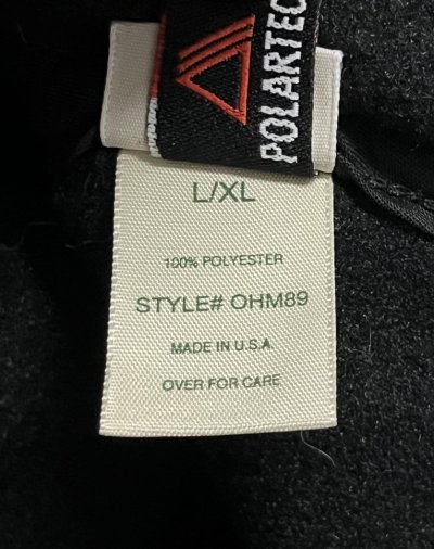 画像9: 90'S LL Bean "POLARTEC" 耳当て付き 2WAY フリースキャップ ブラック USA製 (MINT CONDITION)