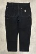 画像4: CARHARTT ダブルニー ダック ペインターパンツ ブラック USA製 (VINTAGE) (4)