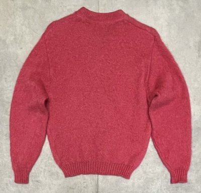 画像3: 60'S ARENA Vネック モヘアセーター マゼンタピンク (VINTAGE)
