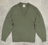 60'S McGREGOR Vネック モヘアセーター モスグリーン USA製 (VINTAGE) 