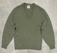 60'S McGREGOR Vネック モヘアセーター モスグリーン USA製 (VINTAGE) 