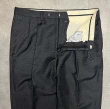 他の写真1: RALPH LAUREN SUPER120'S/カシミア ツープリーツ スラックス チャコール (VINTAGE)