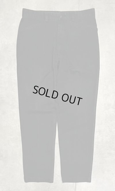 画像1: 90'S RALPH LAUREN "MARTIN PANT" フリスコパンツ ブラック W34L30 (VINTAGE)
