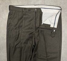 他の写真1: RALPH LAUREN ポリエステル/レーヨン ツープリーツ スラックス カーキ (VINTAGE)