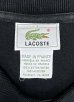 画像2: 90'S CHEMISE LACOSTE 長袖 ポロシャツ ブラック フランス製 (VINTAGE) (2)