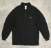 画像1: 90'S CHEMISE LACOSTE 長袖 ポロシャツ ブラック フランス製 (VINTAGE) (1)